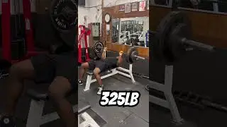 325 bench press just to see what it&rsquo;s like.. #heavilyentense @Heavilyentensefitness