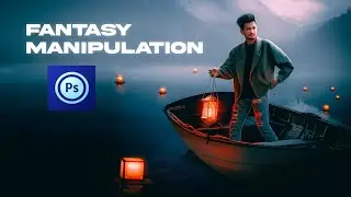 Lake Lanterns Fantasy Photo Manipulation in Ps Touch | Ps Touch Photo Editing Tutorial #fahimediting