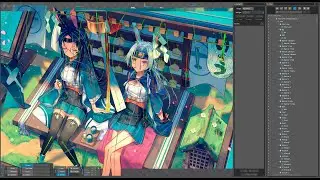 Azur Lane Souryuu Hiryuu - Animation Time-Lapse