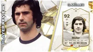 BEST FINISHER IN THE GAME!!!!! ICON 92 RATED GERD MULLER REVIEW - EA FC24 ULTIMATE TEAM