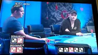 Amazing Poker Hand Sick Call Schwartz vs Romanello