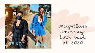 Weightloss Journey: Look back at 2020