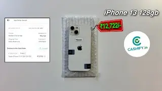 Unboxing iphone 13 128gb ₹12722😱🔥| iCloud Lock | Refurbished iphone | Cashify Supersale |Full Review