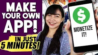 How to MAKE YOUR OWN APP in just 5 MINUTES | No Coding Required | Andromo