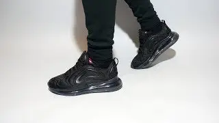 Nike Air Max 720 Black AO2924-007 on feet