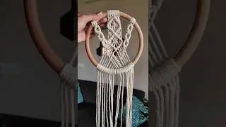 I made a macrame dream catcher pattern today #handmade #artist #macrame