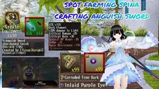 Toram online - spot farm spina boss menti & crafting anguish sword fill stat matchng ele - yusagi