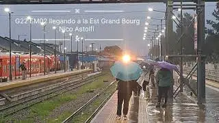 G22 E702 llegando Est Grand Bourg destino  Villa Rosa y G22 EM02 Ferrov&igrave;as destino a Retiro 25/10/25