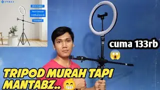 Tripod hp murah terbaik l Ring light tripod overhead murah berkualitas
