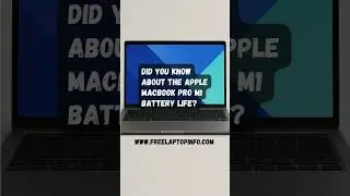 Did you know about the Apple Macbook Pro M1 battery life? #macbookpro