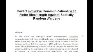 Covert mmWave Communications With Finite Blocklength Against Spatially Random Wardens