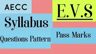 AECC//Syllabus, Question Pattern,Pass marks, Backlogs//bsc Physics//The Physics Family