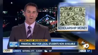 10 News Covers The San Diego Foundation's Available Scholarships