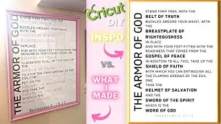 DIY | Armor of God Poster for Spiritual Warfare | Cricut Craft