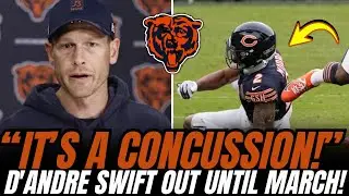 D&rsquo;ANDRE SWIFT SUFFERS CONCUSSION AND WON&rsquo;T RETURN UNTIL MARCH | Bears news