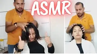 Best Amazing Asmr Head Massage | How to make Relaxing massage and sleep 💈oil massage💆&zwj;🏻