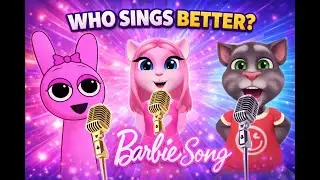 Barbie Music Challenge | Who Sings Better #sprunki #angela #talkingtom #yutubevidio #funnyvideo