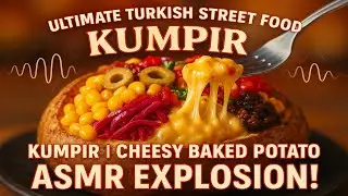 Ultimate Turkish Street Food Kumpir | Cheesy Baked Potato ASMR Explosion!