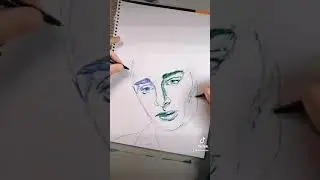 Epic Ambidextrous Drawing of Noah Schnapp #shorts #strangerthings #noahschnapp