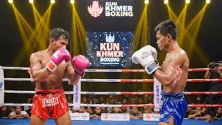 TWO WARRIORS STEP IN THE RING OF KUN KHMER BOXING 