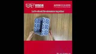Foldable rigid box/collapsible box making machine| box case maker