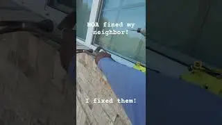 HOAs are the WORST! They got a huge fine! I fixed it in minutes. #Wesdoesit #HOA #shutters #diy