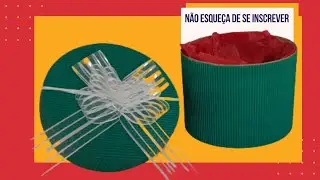 CAIXA REDONDA COMO FAZER | CARTONAGEM | PAPEL  MICROONDULADO