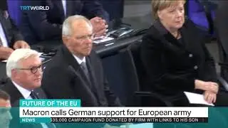 Macron calls for German support to create joint European army