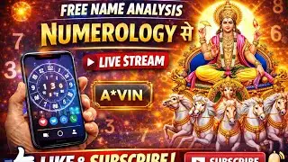 free name analysis Live numerology se Mannoj U Patidar is live#shorts#YouTube video