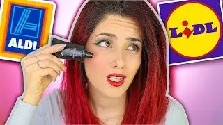 SCHOCKIERT! 😱Aldi Make up vs Lidl Make up! DISCOUNTER Make Up schminken Luisacrashion