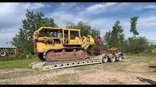 Caterpillar D8H Loading on Lowboy