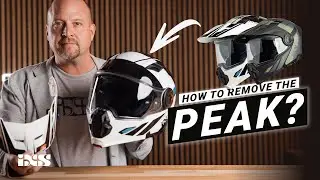 How to remove the peak from the Venture 1 flip-up helmet | Moto | iXS
