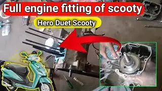 Hero Duet Scooty full engine fitting//. #hero @herobike @scooty #hero #bike #bike