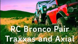Traxxas TRX4 Bronco 2021 and Axial SCX10 III &lsquo;Early Bronco&rsquo; in Wild Horses