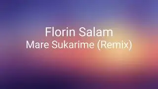 Florin Salam - Mare Sukarime (Remix)