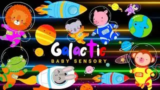 Galactic Bash! Animals Have Fun In Space On Rockets | Planets Sensory Stimulating Videos For Babies