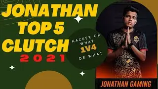 Jonathan gaming all best clutches 2021🔥 | Jonathan top 5 clutch, Best 1v4, 1v3, 1v2 clutch😱