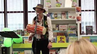 I'm Walking with my Iguana performed live by Brian Moses at Battle Library East Sussex.