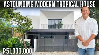 House Tour 351 | Astounding Modern Tropical House and Lot For Sale in Merville Park, Paranaque City