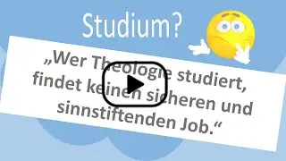 &bdquo;Wer Theologie studiert, findet keinen sicheren und sinnstiftenden Job.&ldquo;