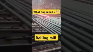 Mass Production of 100 Round bar #rollingmill @Rolling66#factorywork #steelmill #steel #production