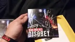 signed BAD WOLVES CD booklet plegemusic.com