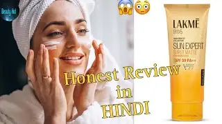 LAKME Sun Expert SPF 30 PA++ Ultra Matte Lotion Sunscreen || Full Review In HINDI || BEAUTY HUT