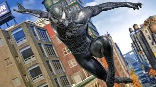 ULTRA Realistic New York City Mod Returns.. Marvel's Spiderman Remastered detailed black suit mod.