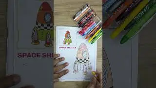 Coloring Space Shuttle made easy