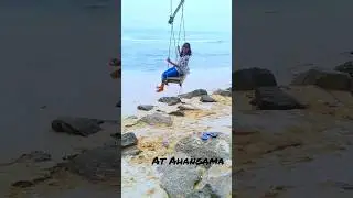 Found another beach swing in Ahangama beach - but its not a good one , just tried| srilanka travel