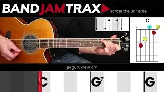Across The Universe - The Beatles | EASY GUITAR LESSON | Scrolling Chords & Lyrics