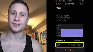 iOS Calendar Alert Default | Setting the default of your calendar app to a specific time