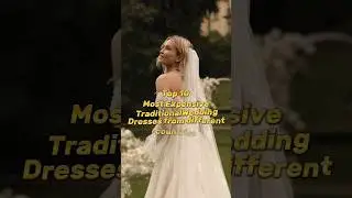 Top 10 Most Expensive Traditional wedding dress form different country 😘 #shorts #girl #top10