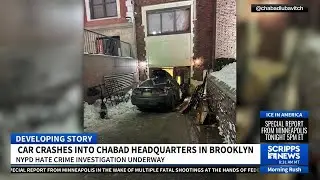 Car rams into Chabad headquarters in New York City